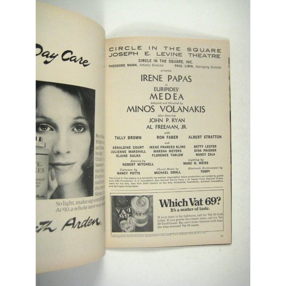 Euripides Medea Playbill February 1973 Tally Brown Ron Faber Albert Stratton - Picture 4 of 7
